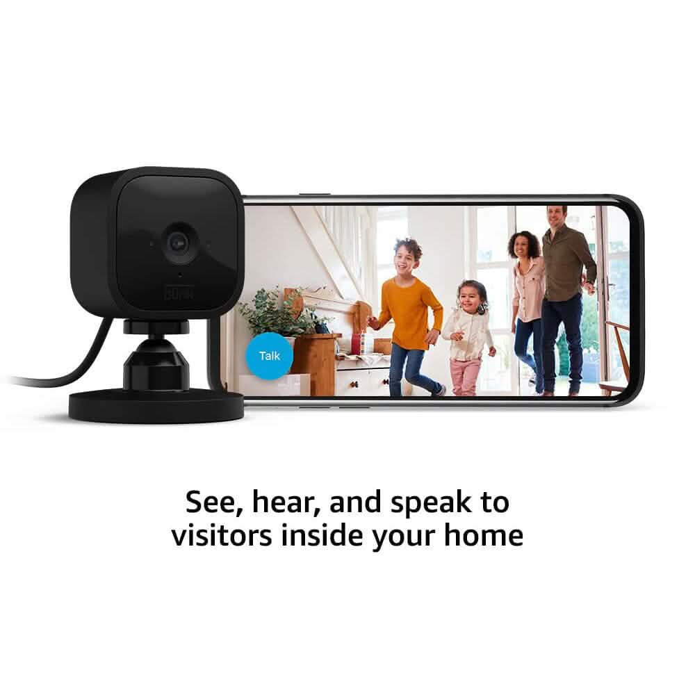 Blink Mini Compact Indoor Plug-in Smart Security Camera (Refurbished) - A-1 Thread Vault