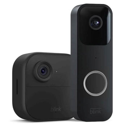 Blink Video Doorbell + 1 Outdoor 4 smart security camera (4th Gen) with Sync Module 2 (Refurbished) - A-1 Thread Vault