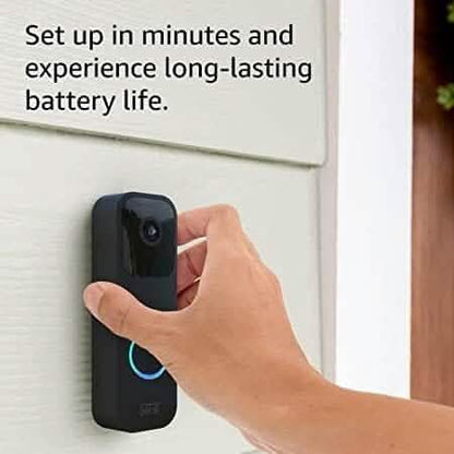 Blink Video Doorbell + 1 Outdoor 4 smart security camera (4th Gen) with Sync Module 2 (Refurbished) - A-1 Thread Vault