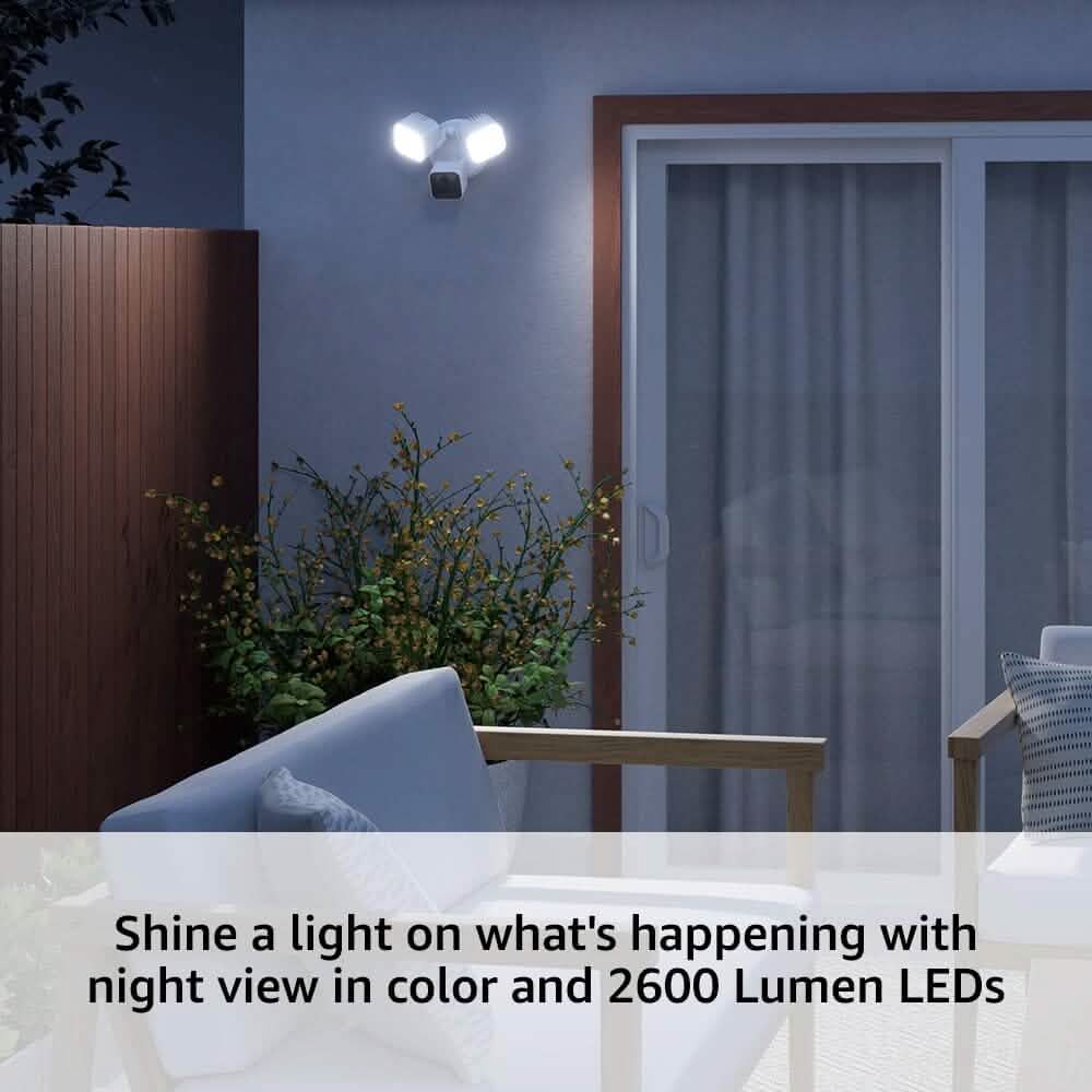 Blink Wired Floodlight 2600 Lumens Smart Security Camera (Refurbished) - A-1 Thread Vault