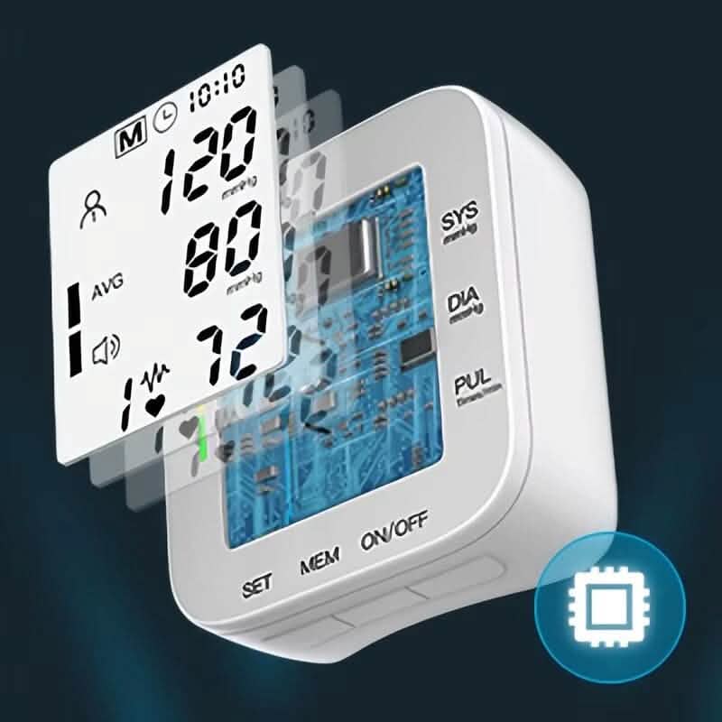 Blood Pressure Monitor Digital Wrist Blood Pressure Machine Automatic Cuff BP Detector - A-1 Thread Vault