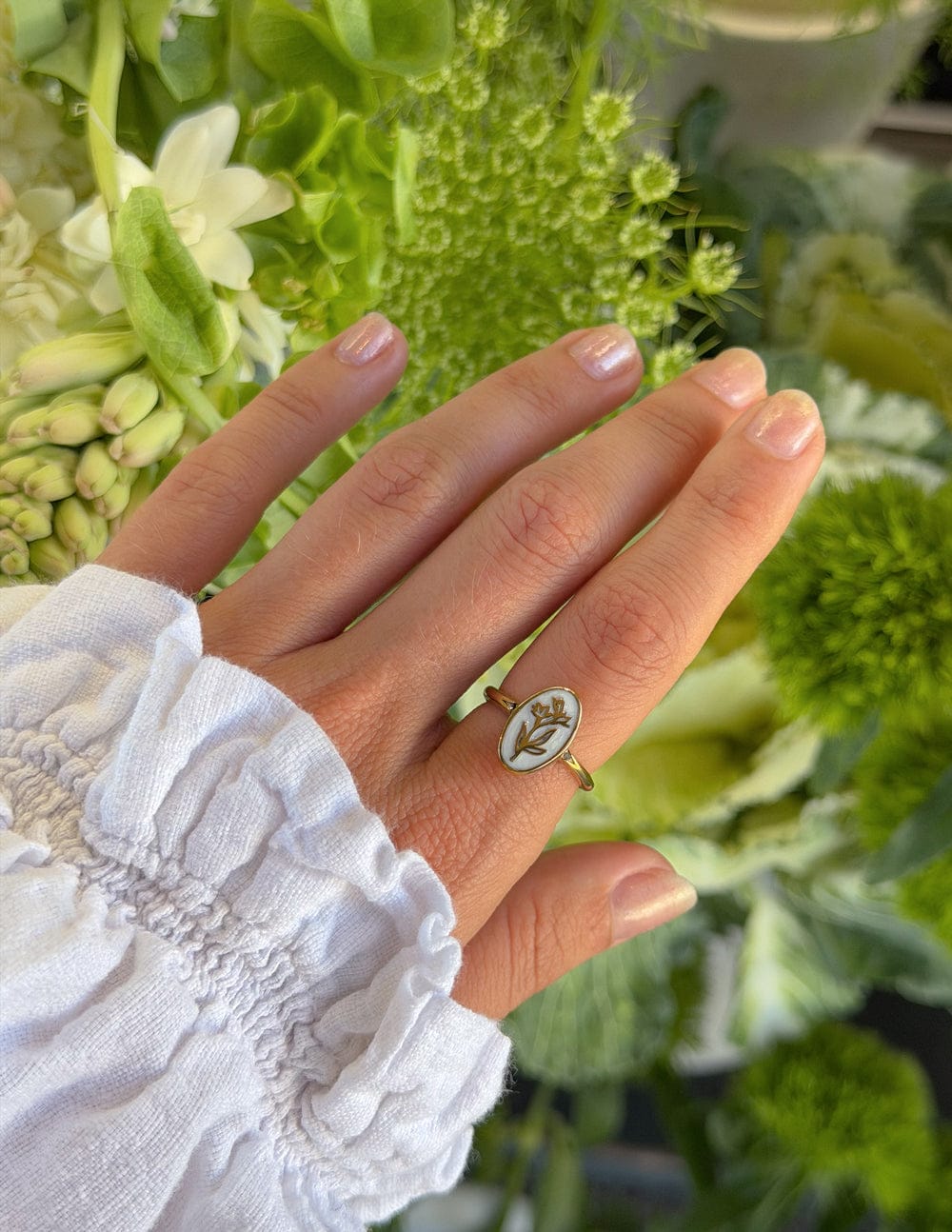 Bloom Again Enamel Ring - A-1 Thread Vault