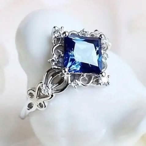 Blue Bead Decor Ring - A-1 Thread Vault