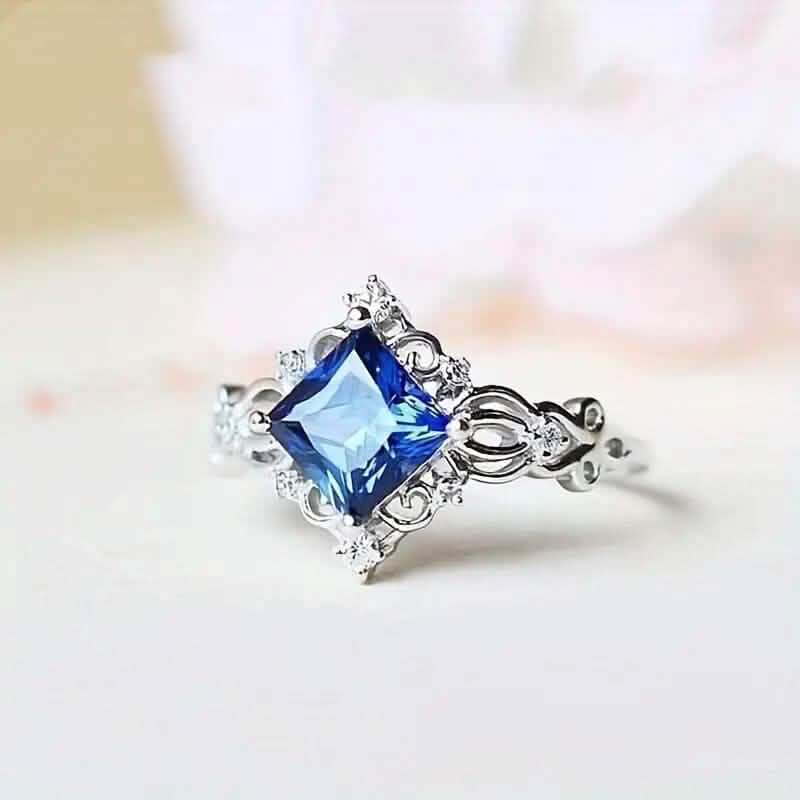 Blue Bead Decor Ring - A-1 Thread Vault