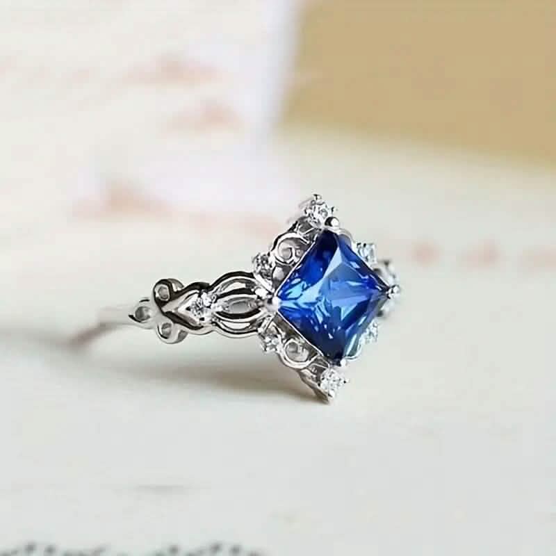 Blue Bead Decor Ring - A-1 Thread Vault