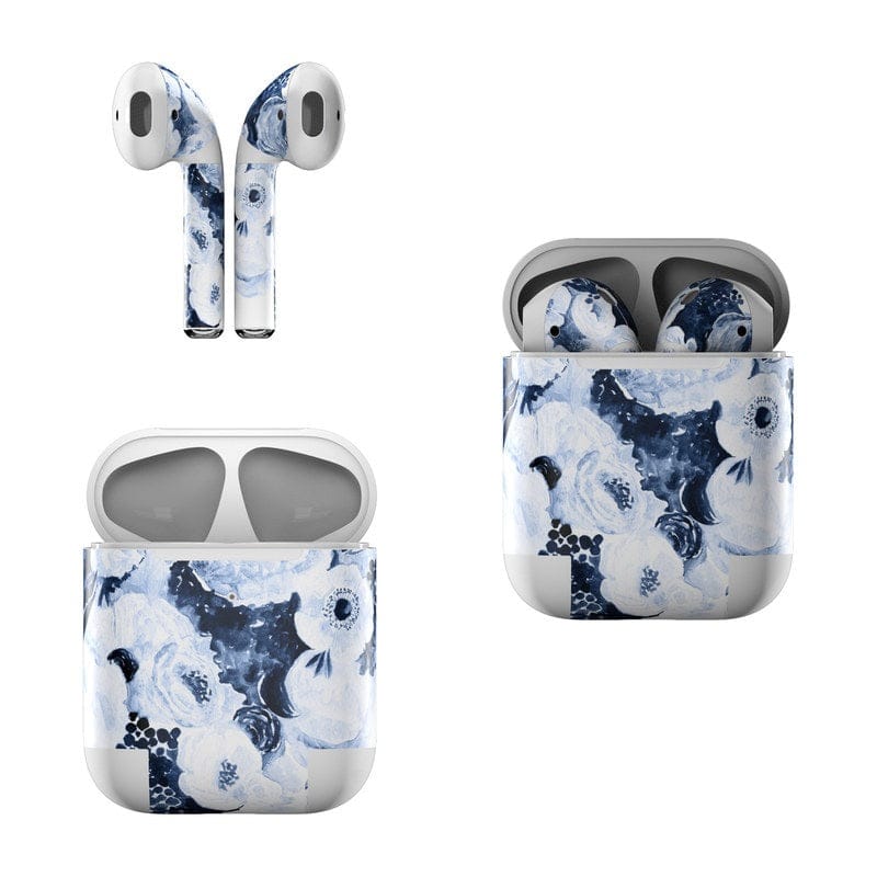 Blue Blooms - Apple AirPods Skin - A-1 Thread Vault