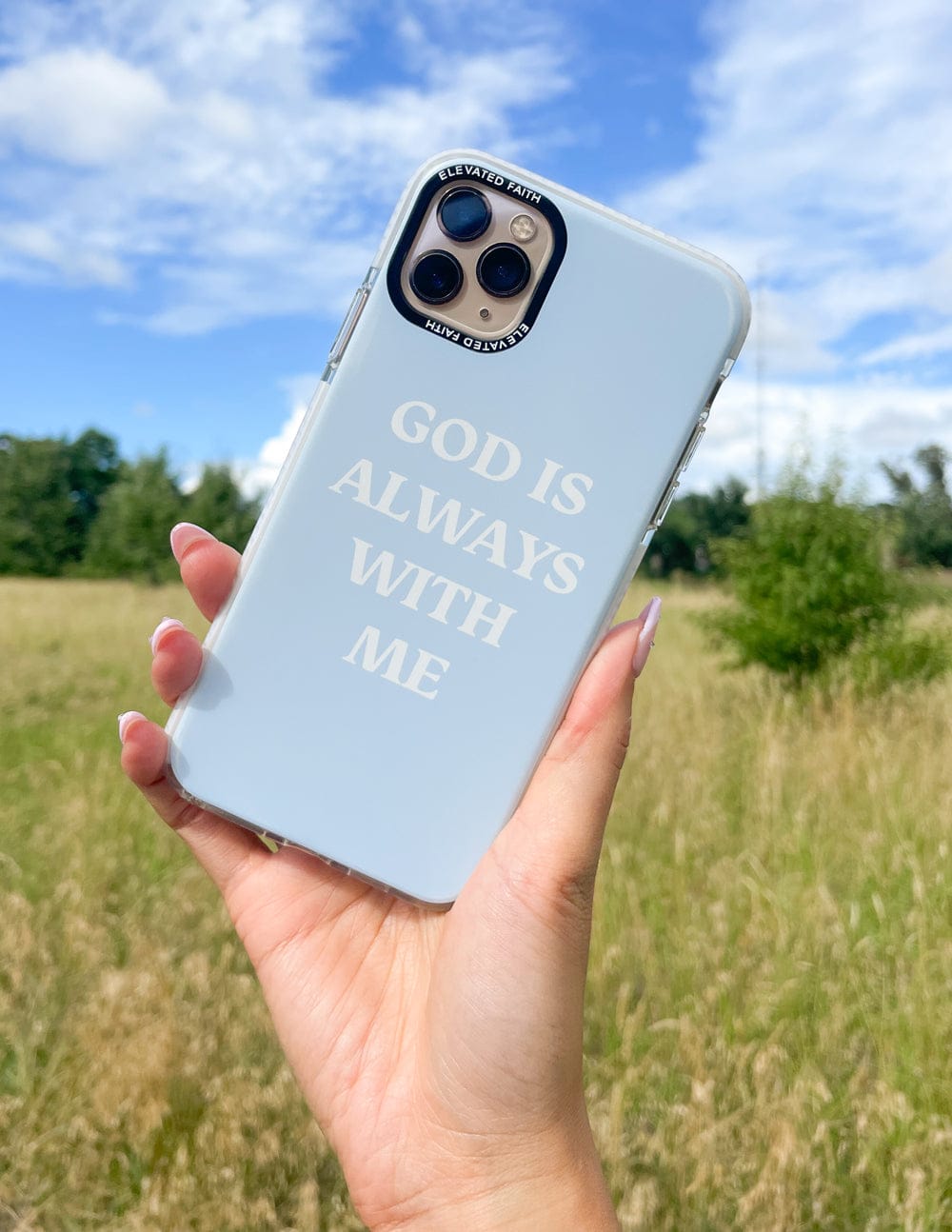 Blue God is Always With Me Phone Case - A-1 Thread Vault