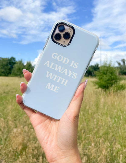 Blue God is Always With Me Phone Case - A-1 Thread Vault