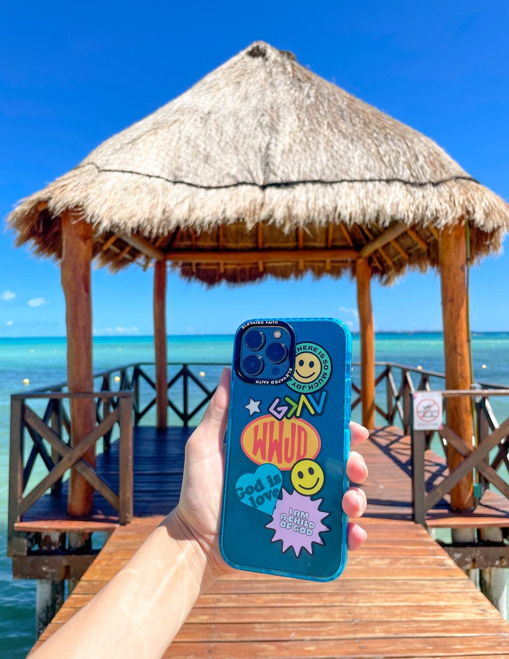 Blue Sticker Collage Phone Case - A-1 Thread Vault