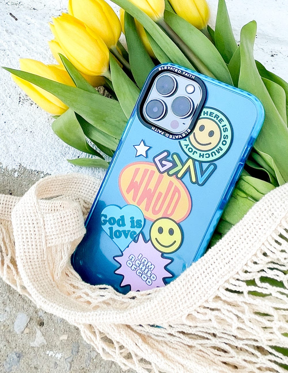 Blue Sticker Collage Phone Case - A-1 Thread Vault
