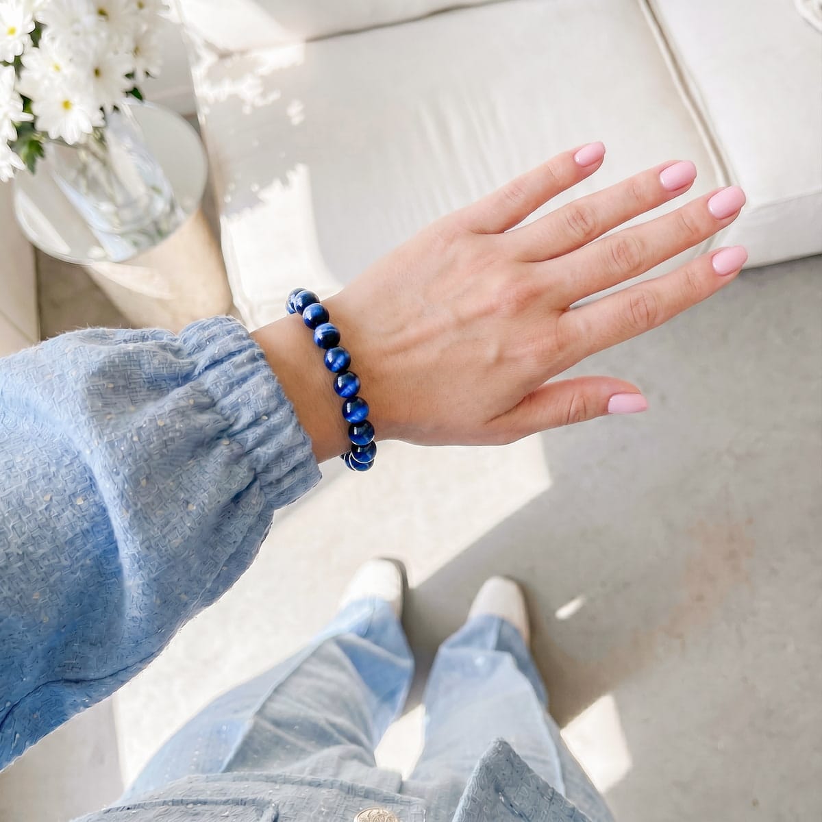 Blue Tiger’s Eye Bracelet - A-1 Thread Vault