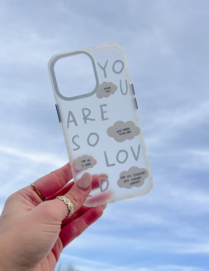 Blue You Are So Loved Frosted Phone Case - A-1 Thread Vault