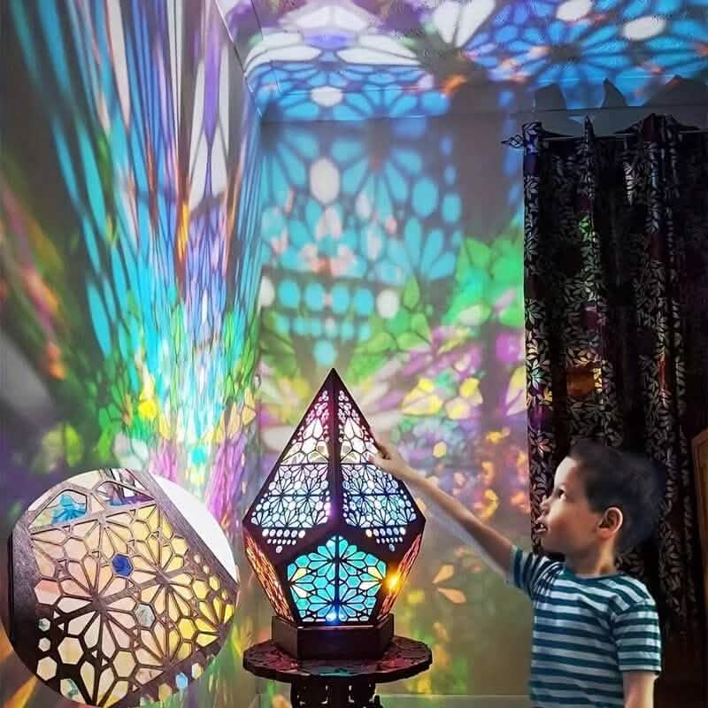Bohemian Diamond Pole Star Projector Night Light - A-1 Thread Vault