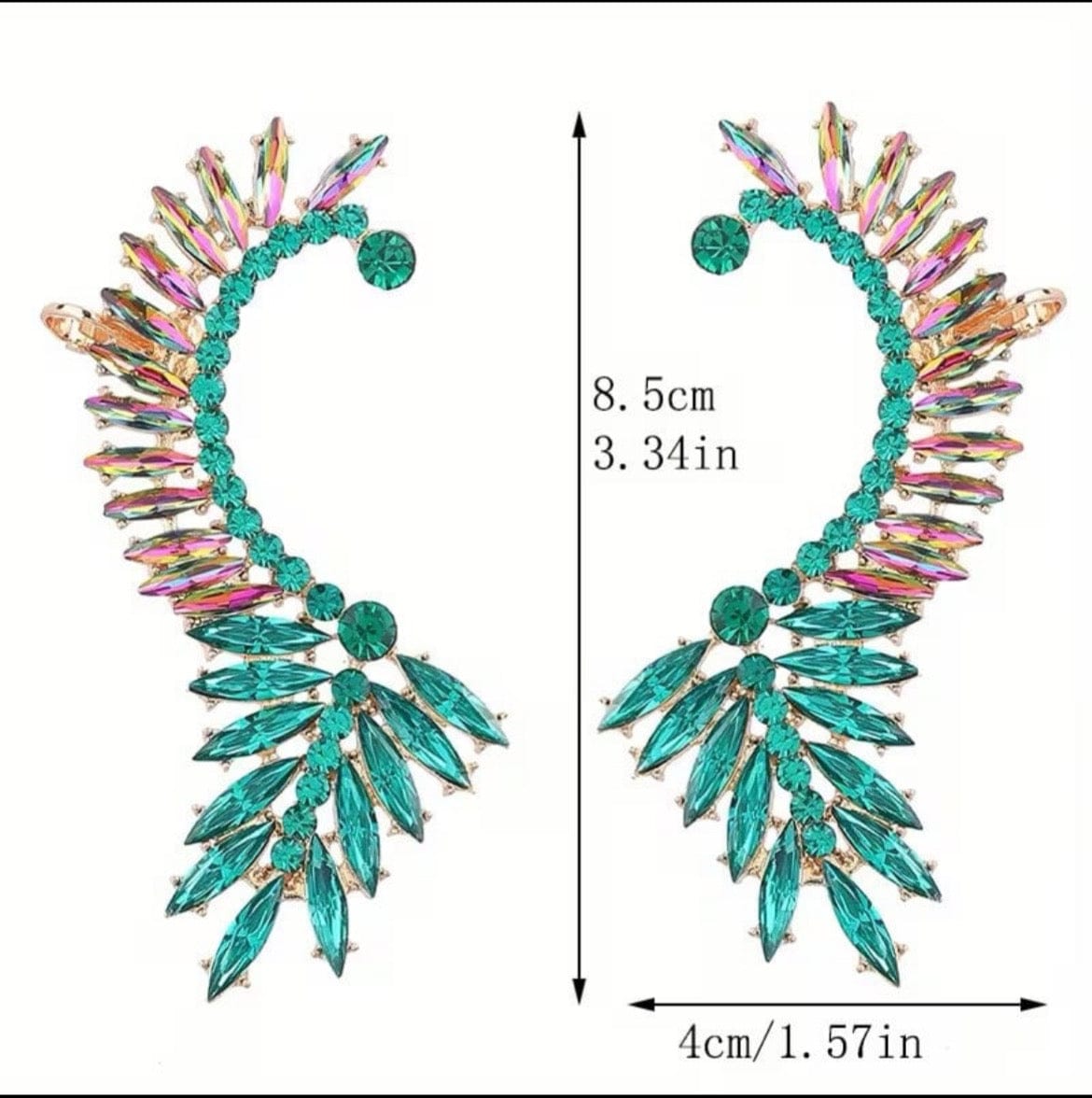 Boho-chic Half Moon Clip On Earrings - A-1 Thread Vault
