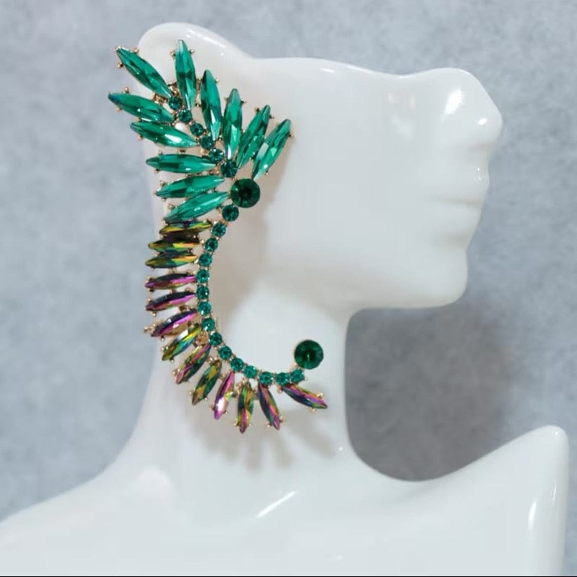 Boho-chic Half Moon Clip On Earrings - A-1 Thread Vault
