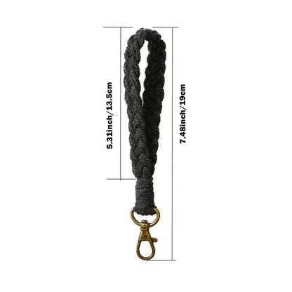 Boho Handmade Wristlet Bracelet Keyring - A-1 Thread Vault