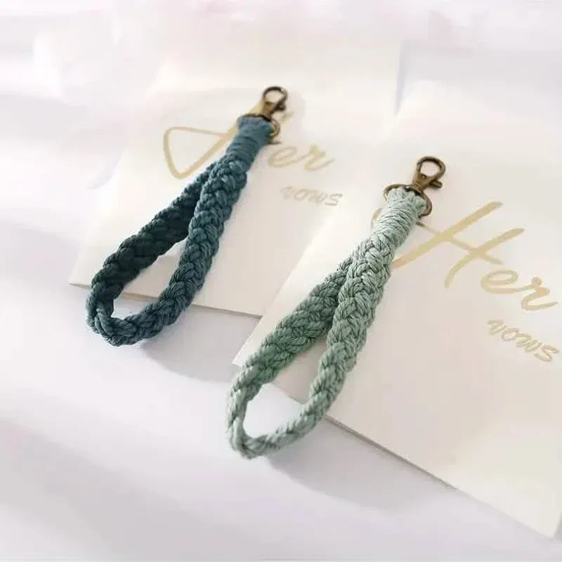 Boho Handmade Wristlet Bracelet Keyring - A-1 Thread Vault