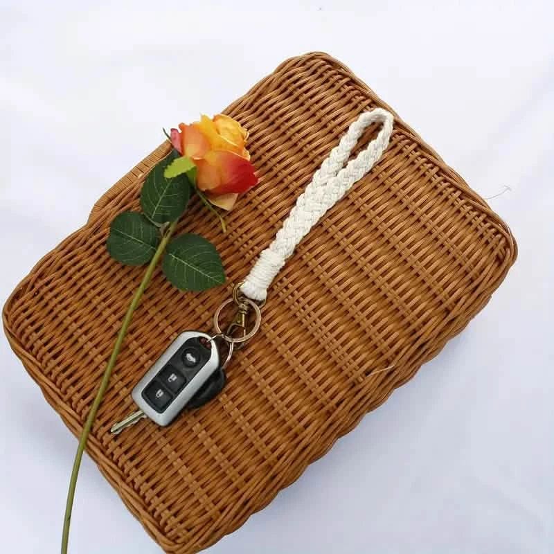 Boho Handmade Wristlet Bracelet Keyring - A-1 Thread Vault