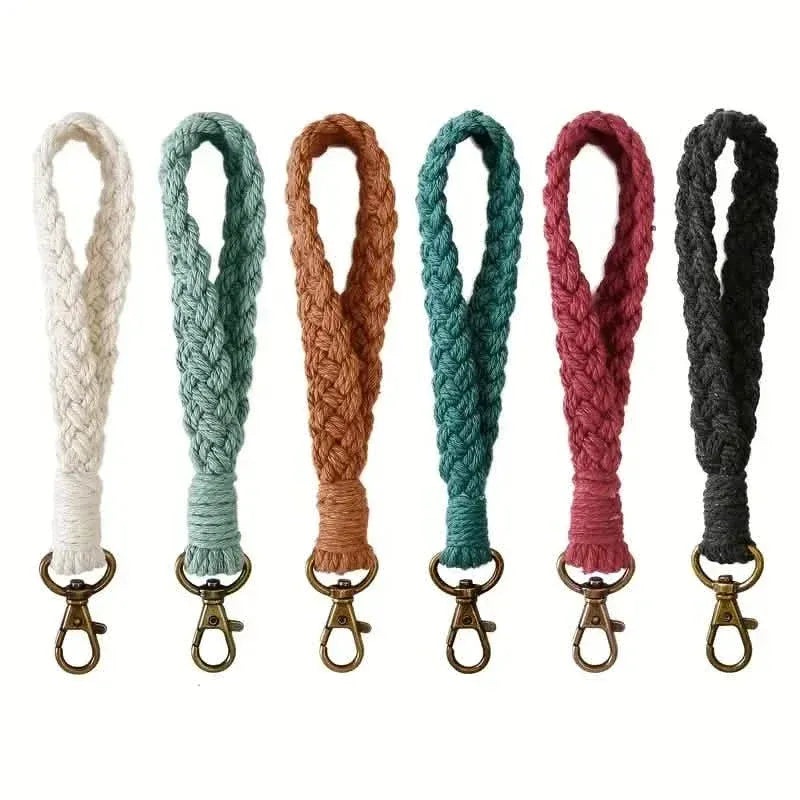 Boho Handmade Wristlet Bracelet Keyring - A-1 Thread Vault