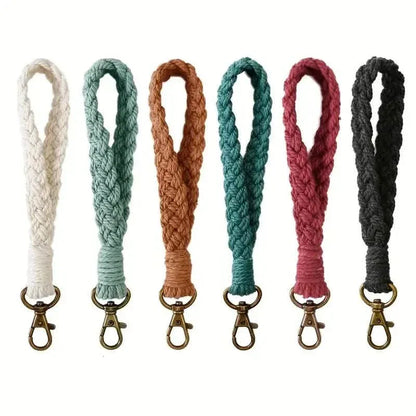 Boho Handmade Wristlet Bracelet Keyring - A-1 Thread Vault