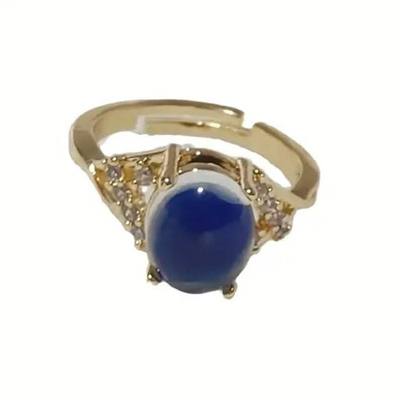 Boho Style Color Changing Mood Stone Cuff Rings - A-1 Thread Vault