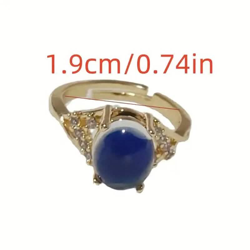 Boho Style Color Changing Mood Stone Cuff Rings - A-1 Thread Vault