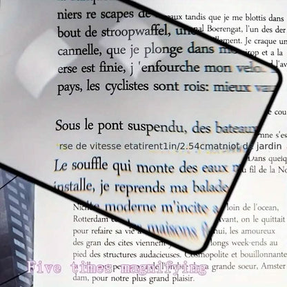 Book Page Magnification 180X120mm PVC Magnifier - A-1 Thread Vault