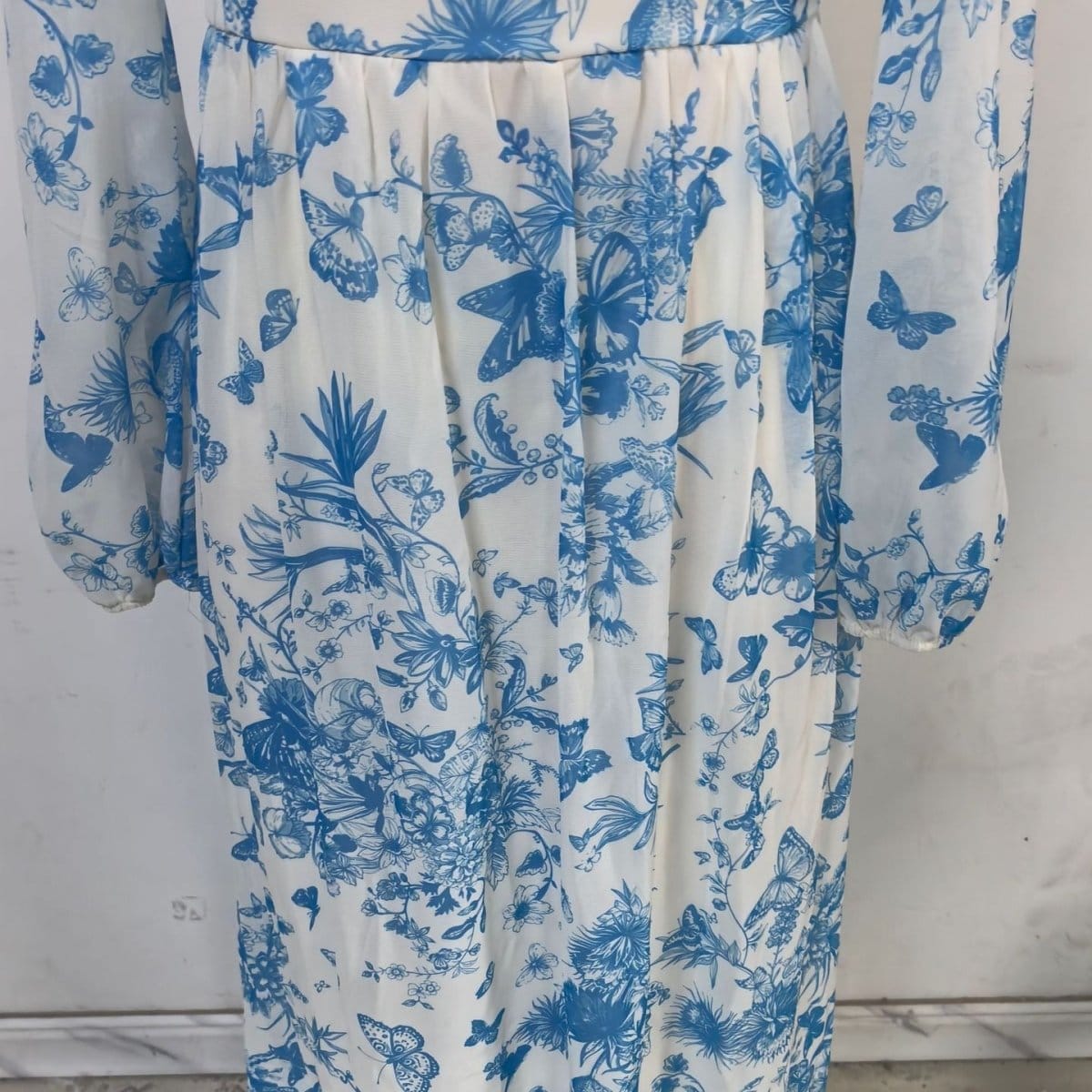 Botanical Print Maxi Dress (MS392) - A-1 Thread Vault