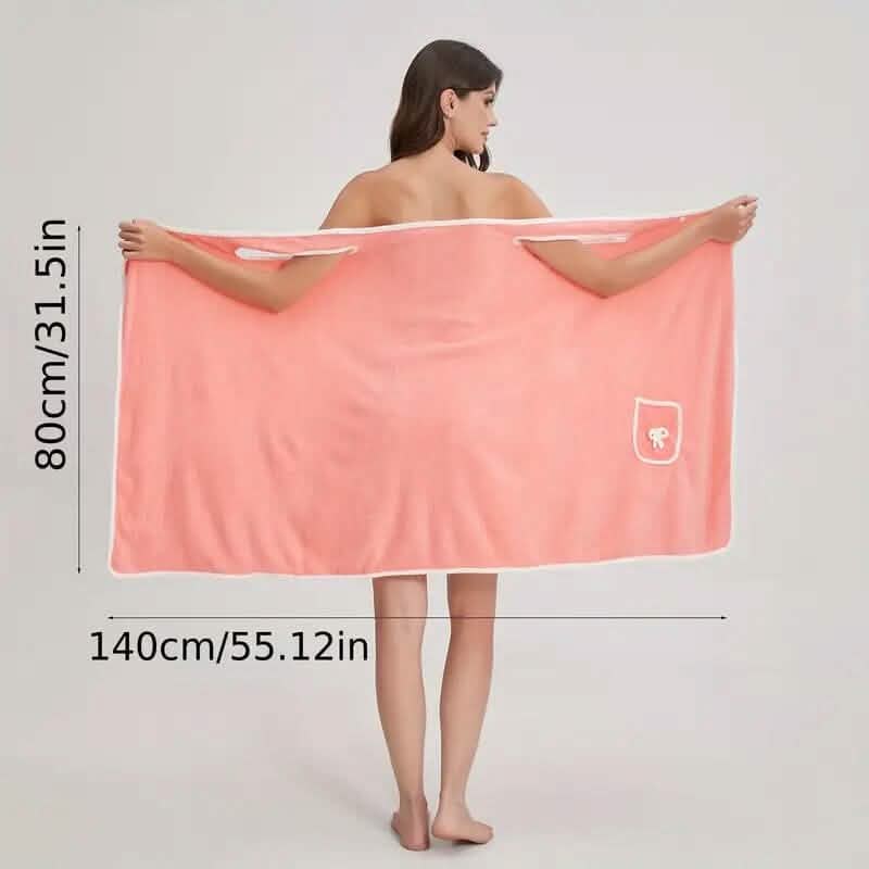 Bowknot Wearable Bath Towel for Adults - A-1 Thread Vault