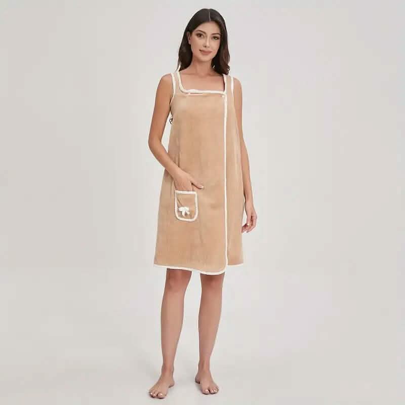 Bowknot Wearable Bath Towel for Adults - A-1 Thread Vault