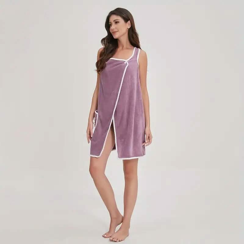 Bowknot Wearable Bath Towel for Adults - A-1 Thread Vault