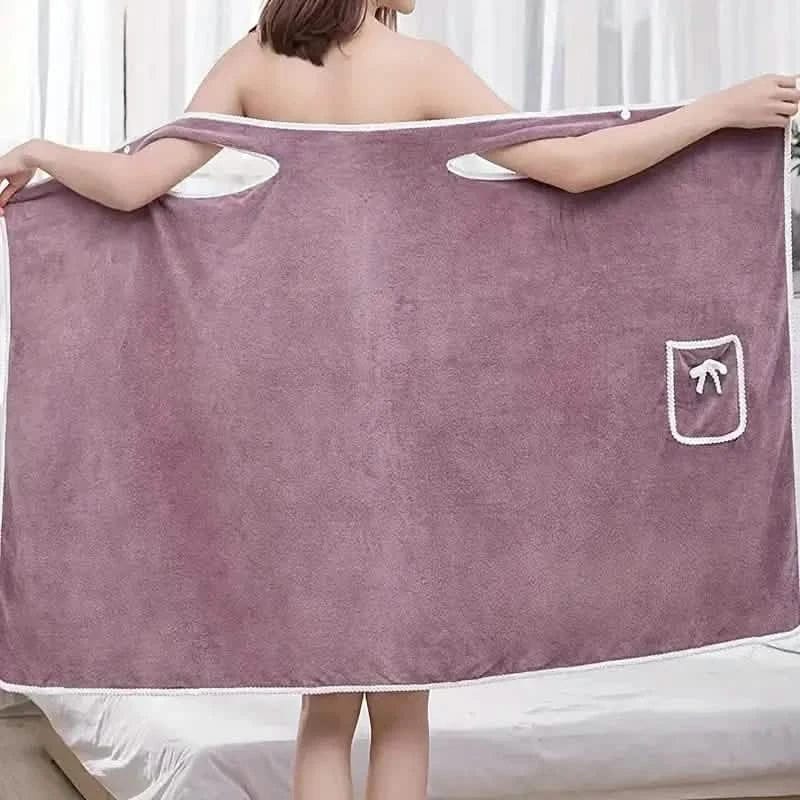 Bowknot Wearable Bath Towel for Adults - A-1 Thread Vault