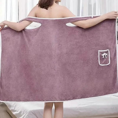 Bowknot Wearable Bath Towel for Adults - A-1 Thread Vault