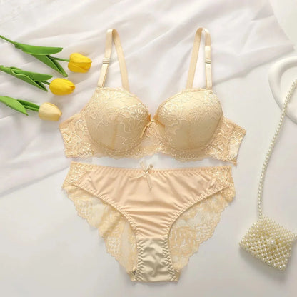 Bra and Panty Set Women's Lace Underwear Ensemble Sexy De Lingerie Femmes Sexy’ Hot Lingeries Sets for Women Sexyfemme Girl - A-1 Thread Vault