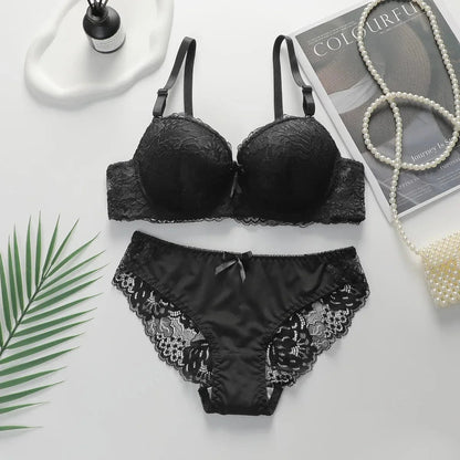 Bra and Panty Set Women's Lace Underwear Ensemble Sexy De Lingerie Femmes Sexy’ Hot Lingeries Sets for Women Sexyfemme Girl - A-1 Thread Vault
