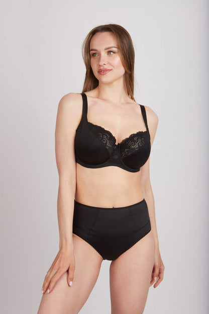 Bra Milavitsa 102830 - Underwired, Triple Segment, Cotton-Lined - A-1 Thread Vault