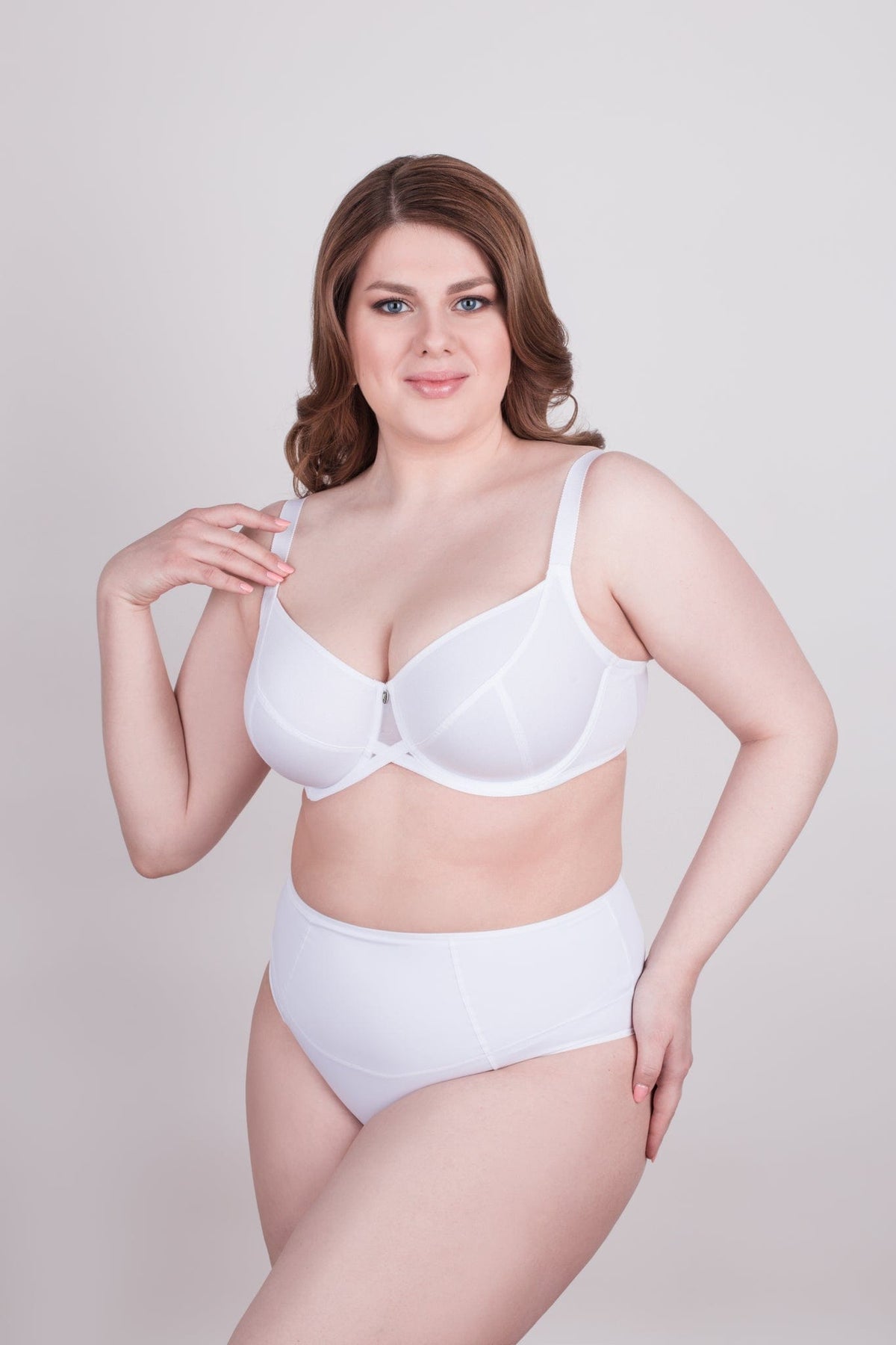Bra Milavitsa 105910 - Underwired, Triple Segment, Fixed Straps - A-1 Thread Vault