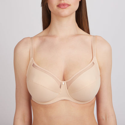 Bra Milavitsa 120150 - Underwired, Mesh Insert, Wide Straps - A-1 Thread Vault