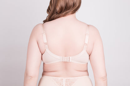 Bra Milavitsa 120151 - Elastic & Lace, Double-Segment Cups, Wide Straps - A-1 Thread Vault