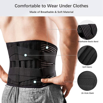 Braces for Lower Back Pain Relief with 6 Stays - A-1 Thread Vault