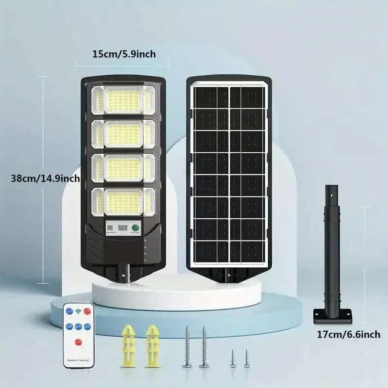 Bright Solar Street Light with Wide Angle Motion Sensor and Remote Control - A-1 Thread Vault