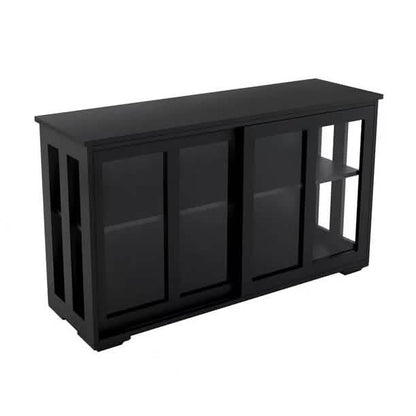 Buffet Sideboard with Sliding Glass Door and Adjustable Shelf - A-1 Thread Vault