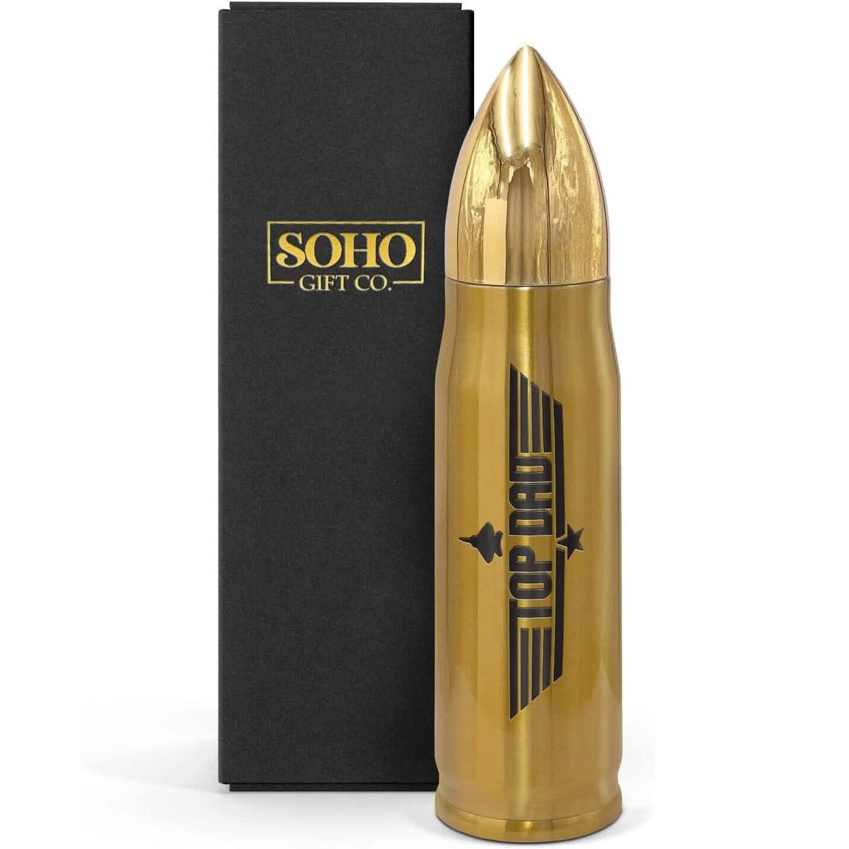 Bullet Water Bottle Gift for Dad 17 Oz - A-1 Thread Vault