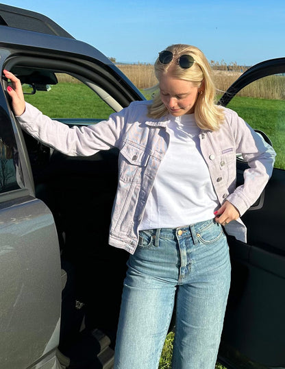 But God Cropped Denim Jacket - A-1 Thread Vault