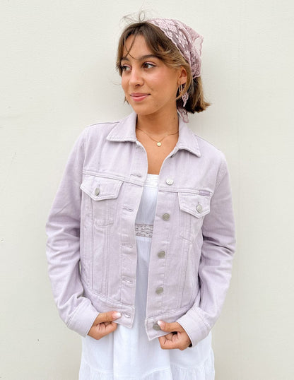 But God Cropped Denim Jacket - A-1 Thread Vault