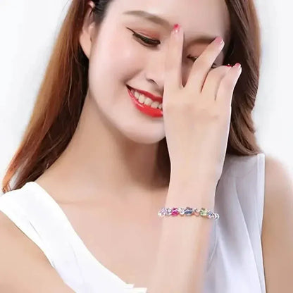 Butterfly-Shaped Artificial Crystal Beaded Charm Bracelet - A-1 Thread Vault