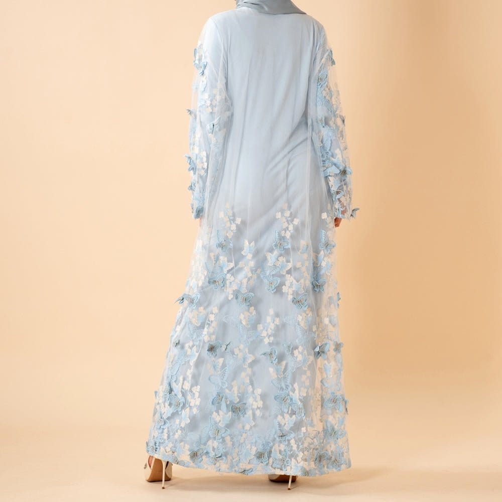 Butterfly Whisper Open Abaya(MOA303) - A-1 Thread Vault