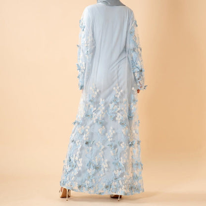Butterfly Whisper Open Abaya(MOA303) - A-1 Thread Vault