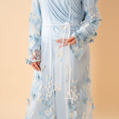 Butterfly Whisper Open Abaya(MOA303) - A-1 Thread Vault