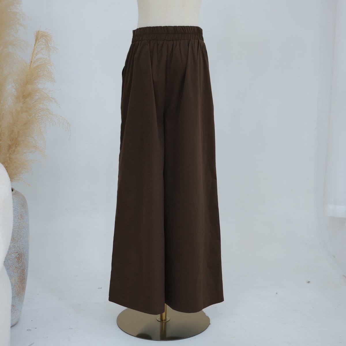 Button-Front Longline Top & Wide-Leg Trouser Set(MS456) - A-1 Thread Vault
